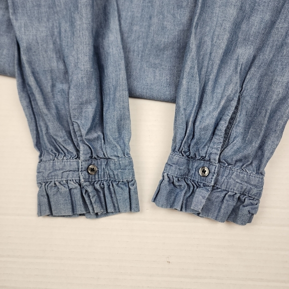 J. Crew Blue Ruffle Dress - Picture 5 of 14